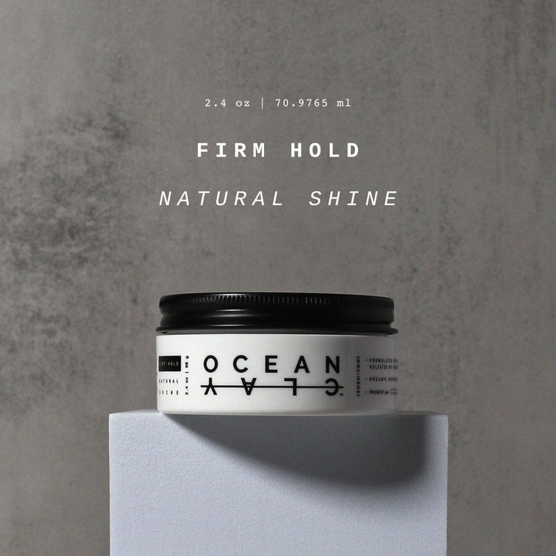 (SHEHVOO) (SHEHâ€¢VOO) Ocean Clay - Premium Menâ€™s Hair Styling Clay - Firm Hold + Natural Shine - Sulfate & Paraben Free (2.4 oz) - Image 2